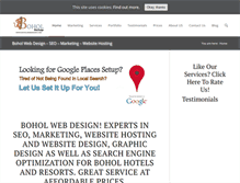 Tablet Screenshot of boholwebdesign.com